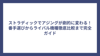 ストラディックでアジングが劇的に変わる！番手選びからライバル機種徹底比較まで完全ガイド