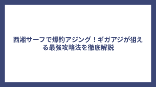 西湘サーフで爆釣アジング！ギガアジが狙える最強攻略法を徹底解説