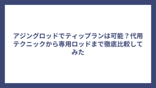 アジングロッドでティップランは可能？代用テクニックから専用ロッドまで徹底比較してみた