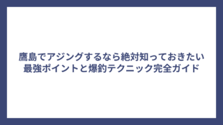 鷹島でアジングするなら絶対知っておきたい最強ポイントと爆釣テクニック完全ガイド