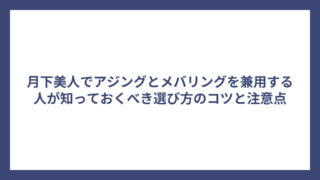 月下美人でアジングとメバリングを兼用する人が知っておくべき選び方のコツと注意点