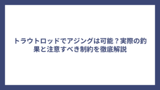 トラウトロッドでアジングは可能？実際の釣果と注意すべき制約を徹底解説