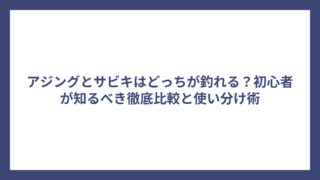アジングとサビキはどっちが釣れる？初心者が知るべき徹底比較と使い分け術