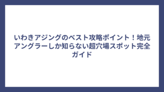 いわきアジングのベスト攻略ポイント！地元アングラーしか知らない超穴場スポット完全ガイド