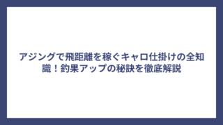 アジングで飛距離を稼ぐキャロ仕掛けの全知識！釣果アップの秘訣を徹底解説