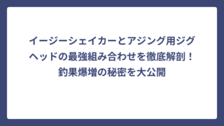 イージーシェイカーとアジング用ジグヘッドの最強組み合わせを徹底解剖！釣果爆増の秘密を大公開