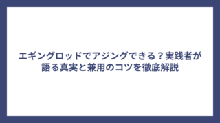 エギングロッドでアジングできる？実践者が語る真実と兼用のコツを徹底解説