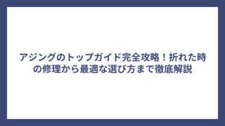 アジングのトップガイド完全攻略！折れた時の修理から最適な選び方まで徹底解説