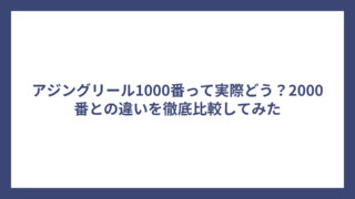 アジングリール1000番って実際どう？2000番との違いを徹底比較してみた