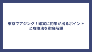 東京でアジング！確実に釣果が出るポイントと攻略法を徹底解説