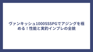 ヴァンキッシュ1000SSSPGでアジングを極める！性能と実釣インプレの全貌