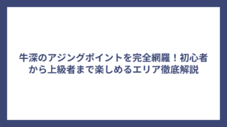 牛深のアジングポイントを完全網羅！初心者から上級者まで楽しめるエリア徹底解説