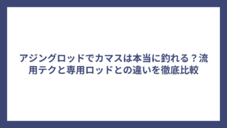 アジングロッドでカマスは本当に釣れる？流用テクと専用ロッドとの違いを徹底比較