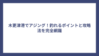 木更津港でアジング！釣れるポイントと攻略法を完全網羅