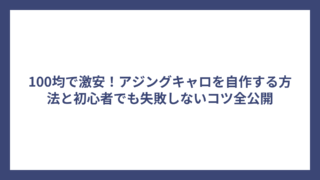 100均で激安！アジングキャロを自作する方法と初心者でも失敗しないコツ全公開