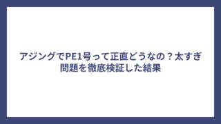 アジングでPE1号って正直どうなの？太すぎ問題を徹底検証した結果