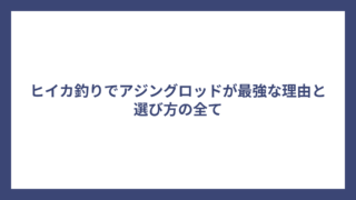 ヒイカ釣りでアジングロッドが最強な理由と選び方の全て