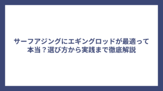 サーフアジングにエギングロッドが最適って本当？選び方から実践まで徹底解説
