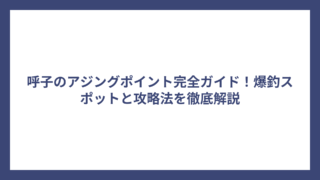 呼子のアジングポイント完全ガイド！爆釣スポットと攻略法を徹底解説