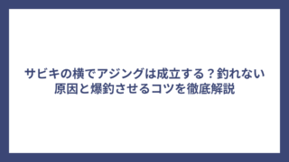 サビキの横でアジングは成立する？釣れない原因と爆釣させるコツを徹底解説