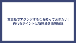 東扇島でアジングするなら知っておきたい!釣れるポイントと攻略法を徹底解説