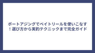 ボートアジングでベイトリールを使いこなす！選び方から実釣テクニックまで完全ガイド